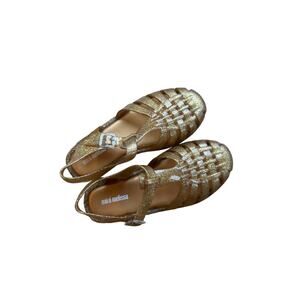 Mini Melissa Gold Sandals